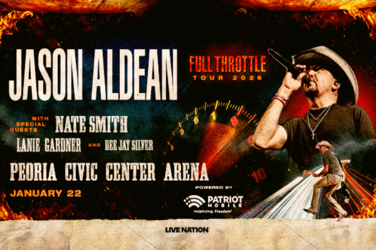 Win tickets to Jason Aldean LIVE at the Peoria Civic Center on January 22!